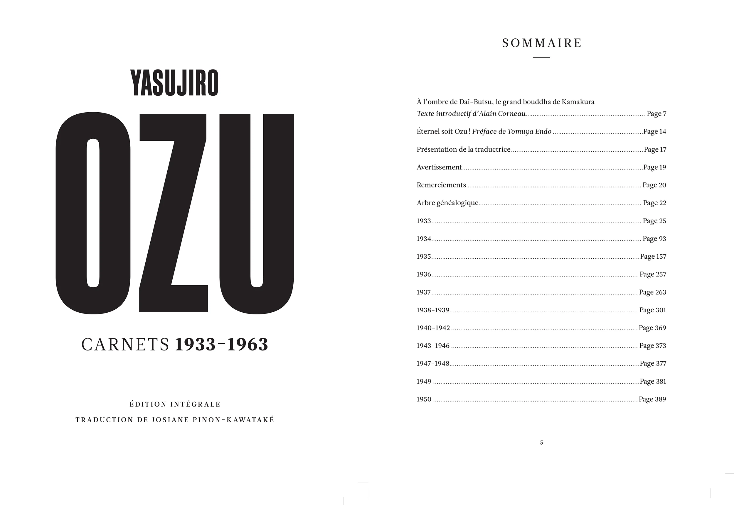 Yasujiro Ozu, carnets 1933-1963 - Livre - Image 2